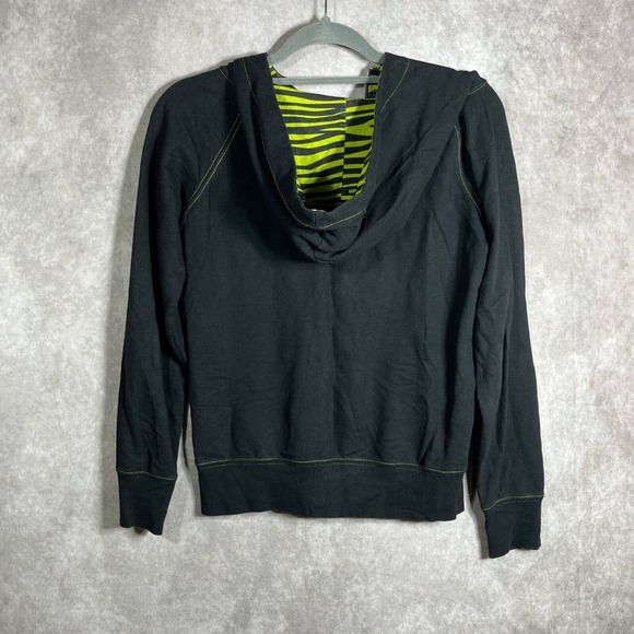 Vintage Abbey Dawn Avril Lavigne Hoodie Sweatshirt L Black Zip Y2K Grunge‎ Emo - Picture 7 of 13